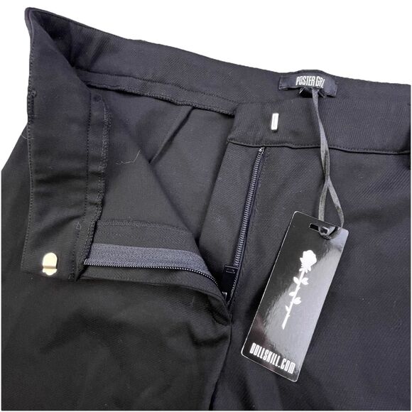 Dolls Kill Poster Flare Pants Womens L Black Silver Sequins Gothic Punk Festival - Picture 5 of 11
